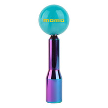 Load image into Gallery viewer, Brand New Universal Momo Pearl Teal Ball Manual Gear Stick Shift Knob M8 M10 M12 &amp; Neo Chrome Shifter Extender Extension