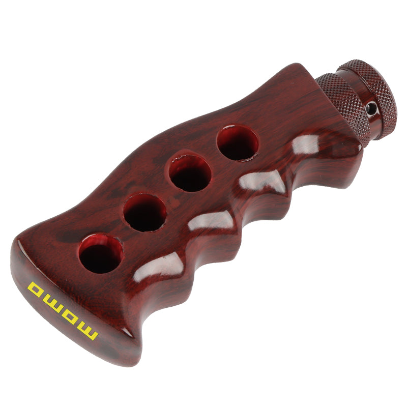 Brand New Universal Momo Dark Wood Slotted Pistol Grip Handle Manual Gear Shift Knob Shifter M8 M10 M12