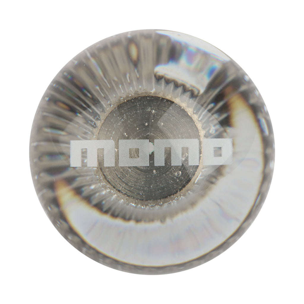 BRAND NEW Universal Momo Crystal Glass Round Ball Transparent Manual Gear Shift Knob M8 M10 M12