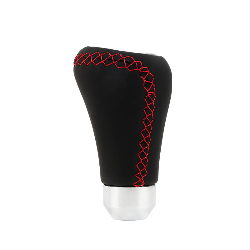 Brand New Universal Momo Red Stitches Black Leather Manual Car Gear Shift Knob Shifter Lever M8 M10 M12