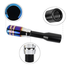 Load image into Gallery viewer, Brand New Universal Momo Aluminum Burnt Blue Manual Car Gear MT Stick Shift Knob M8 M10 M12 &amp; Black Shifter Extender Extension