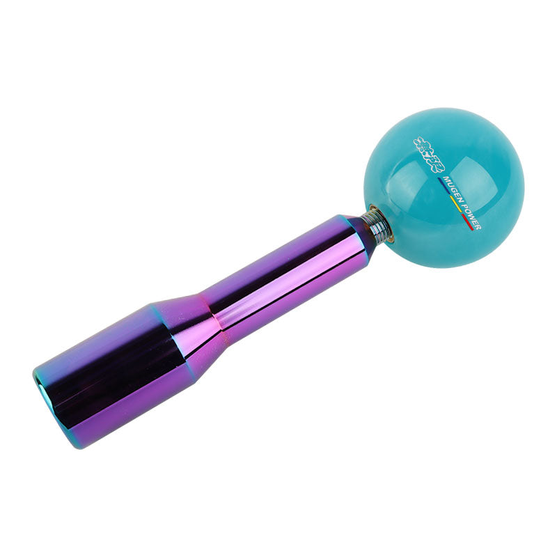 Brand New Universal Mugen Pearl Teal Ball Manual Gear Stick Shift Knob M8 M10 M12 & Neo Chrome Shifter Extender Extension