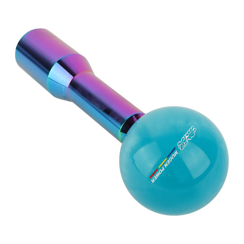 Brand New Universal Mugen Pearl Teal Ball Manual Gear Stick Shift Knob M8 M10 M12 & Neo Chrome Shifter Extender Extension