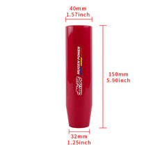 Load image into Gallery viewer, Brand New 15CM Mugen Universal Glossy Red Long Stick Manual Car Gear Shift Knob Shifter M8 M10 M12