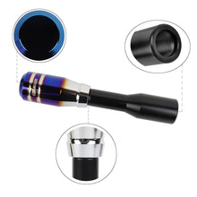 Load image into Gallery viewer, Brand New Universal Mugen Aluminum Burnt Blue Manual Car Gear MT Stick Shift Knob M8 M10 M12 &amp; Black Shifter Extender Extension