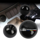 BRAND NEW UNIVERSAL MUGEN JDM Aluminum Black Round Ball Manual Gear Stick Shift Knob Universal M8 M10 M12