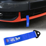 Brand New Universal Mugen Power High Strength Blue Tow Towing Strap Hook For Front / REAR BUMPER JDM