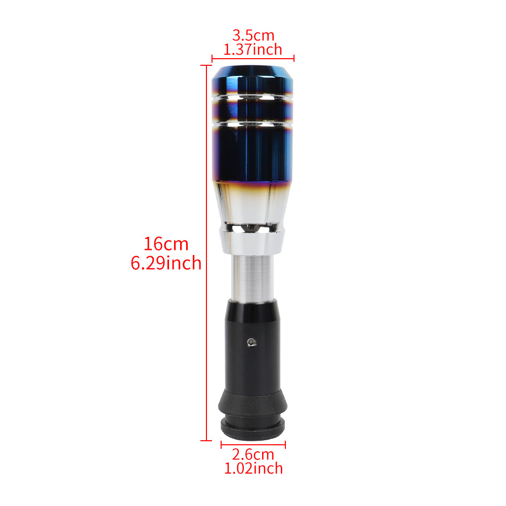 Brand New Universal Mugen Aluminum Burnt Blue Automatic Gear Shift Knob Shifter Lever Head