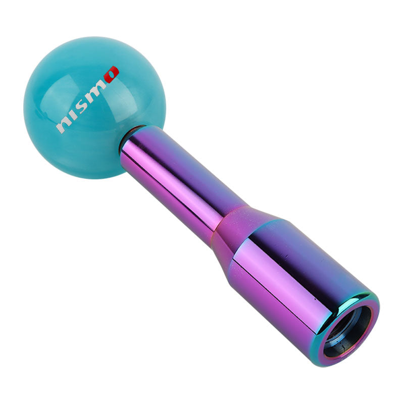 Brand New Universal Nismo Pearl Teal Ball Manual Gear Stick Shift Knob M8 M10 M12 & Neo Chrome Shifter Extender Extension