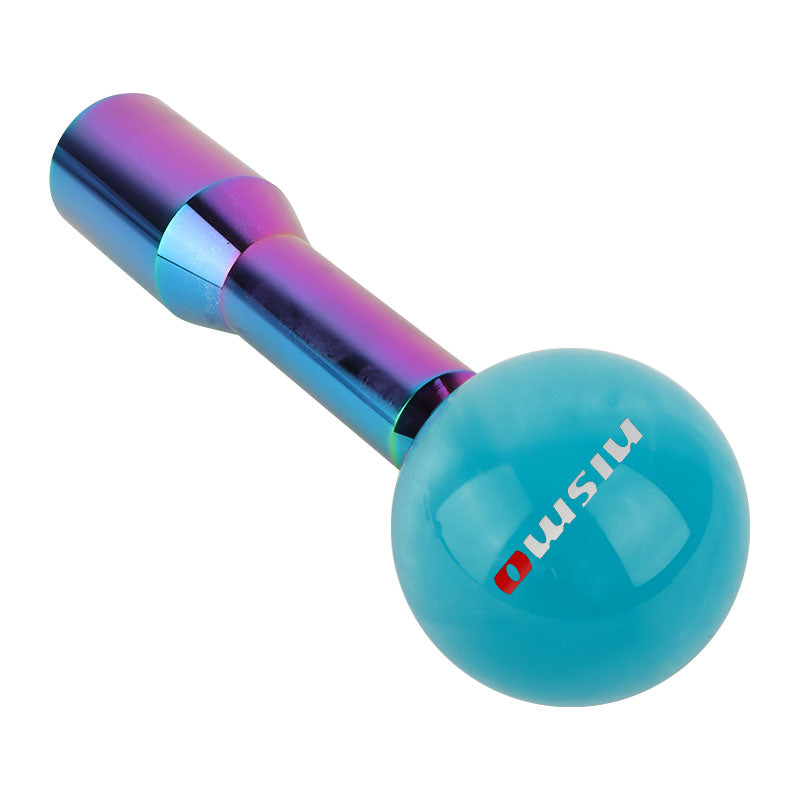 Brand New Universal Nismo Pearl Teal Ball Manual Gear Stick Shift Knob M8 M10 M12 & Neo Chrome Shifter Extender Extension