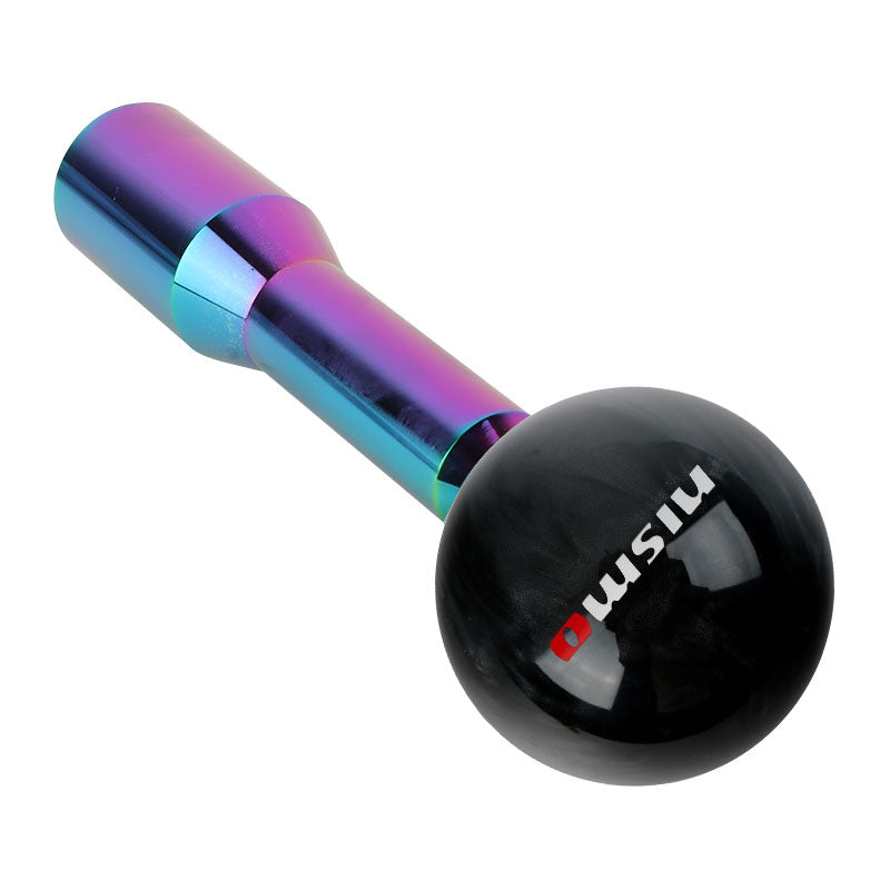 Brand New Universal Nismo Pearl Black Ball Manual Gear Stick Shift Knob M8 M10 M12 & Neo Chrome Shifter Extender Extension