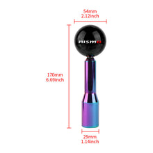 Load image into Gallery viewer, Brand New Universal Nismo Pearl Black Ball Manual Gear Stick Shift Knob M8 M10 M12 &amp; Neo Chrome Shifter Extender Extension