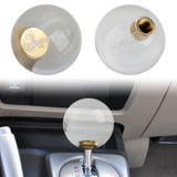 BRAND NEW Universal Nismo Crystal Glass Round Ball Transparent Manual Gear Shift Knob M8 M10 M12