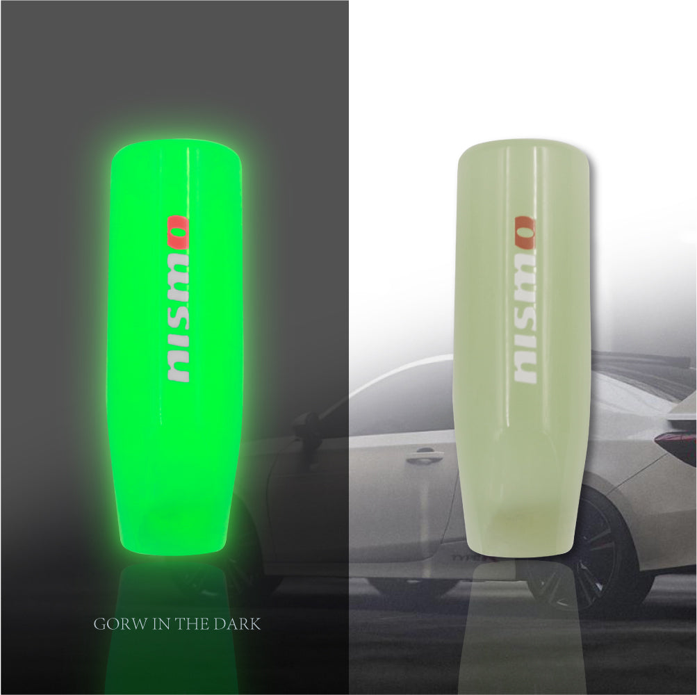 Brand New Universal 12CM Nismo Glow in the Dark Green Pearl Long Stick Manual Car Gear Shift Knob Shifter M8 M10 M12