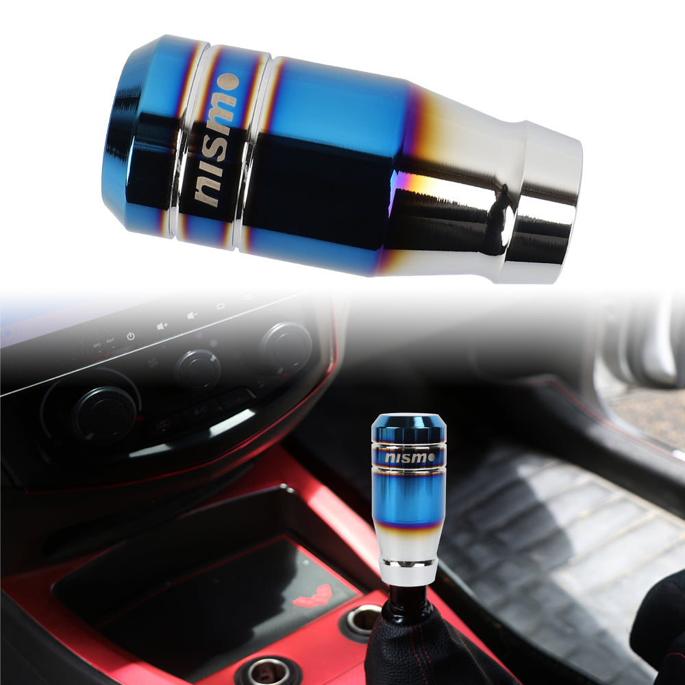 Brand New Universal Nismo Aluminum Burnt Blue Manual Car Gear MT Stick Shift Knob M8 M10 M12