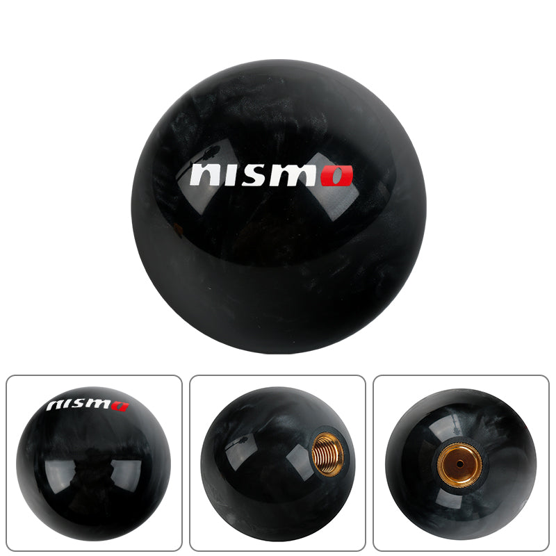 Brand New Universal Nismo JDM Black Pearl 54mm Round Ball SHIFT KNOB M8 M10 M12