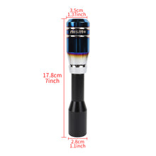 Load image into Gallery viewer, Brand New Universal Nismo Aluminum Burnt Blue Manual Car Gear MT Stick Shift Knob M8 M10 M12 &amp; Black Shifter Extender Extension