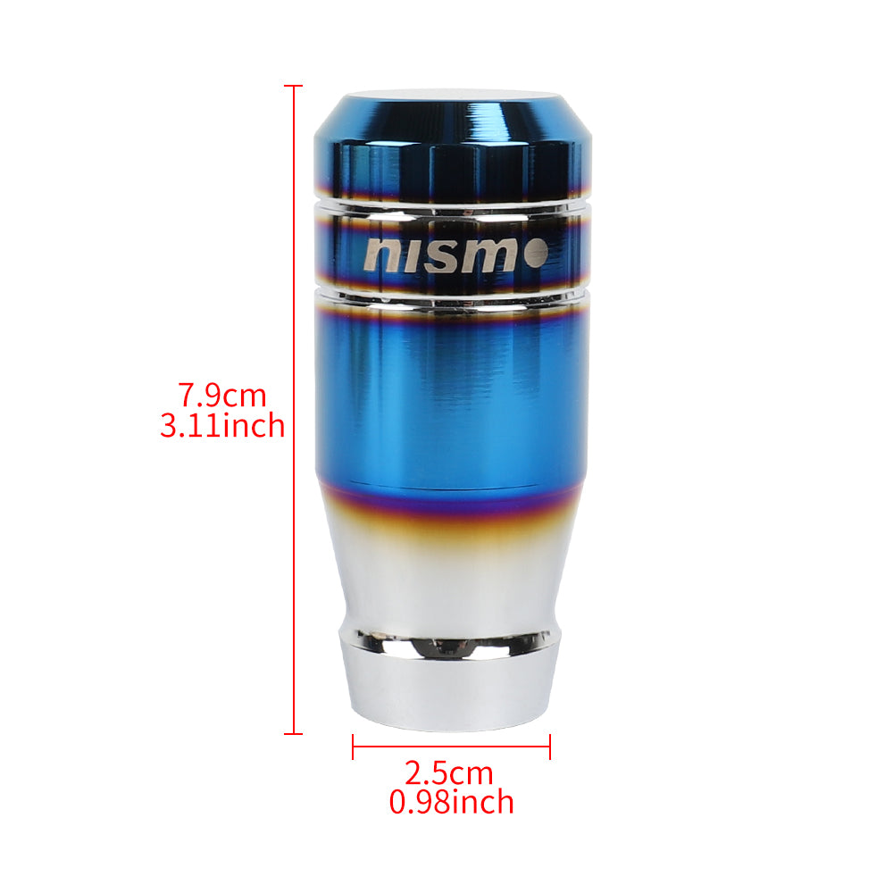 Brand New Universal Nismo Aluminum Burnt Blue Manual Car Gear MT Stick Shift Knob M8 M10 M12