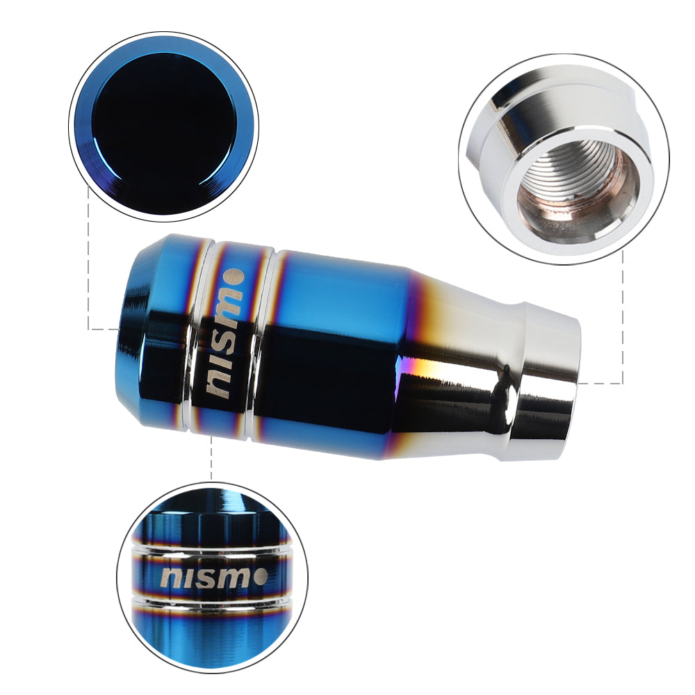 Brand New Universal Nismo Aluminum Burnt Blue Manual Car Gear MT Stick Shift Knob M8 M10 M12