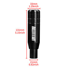 Load image into Gallery viewer, Brand New Universal JDM 13CM Ralliart Aluminum Black Automatic Gear Stick Shift Knob Lever Shifter