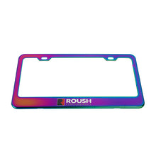 Load image into Gallery viewer, Brand New 2PCS Roush Performance Neo Chrome Stainless Steel License Plate Frame W/ Screw Caps