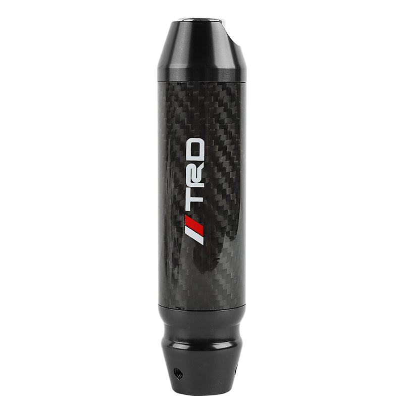 Brand New TRD Universal Real Carbon Fiber Black Aluminum Automatic Transmission Racing Gear Shift Knob