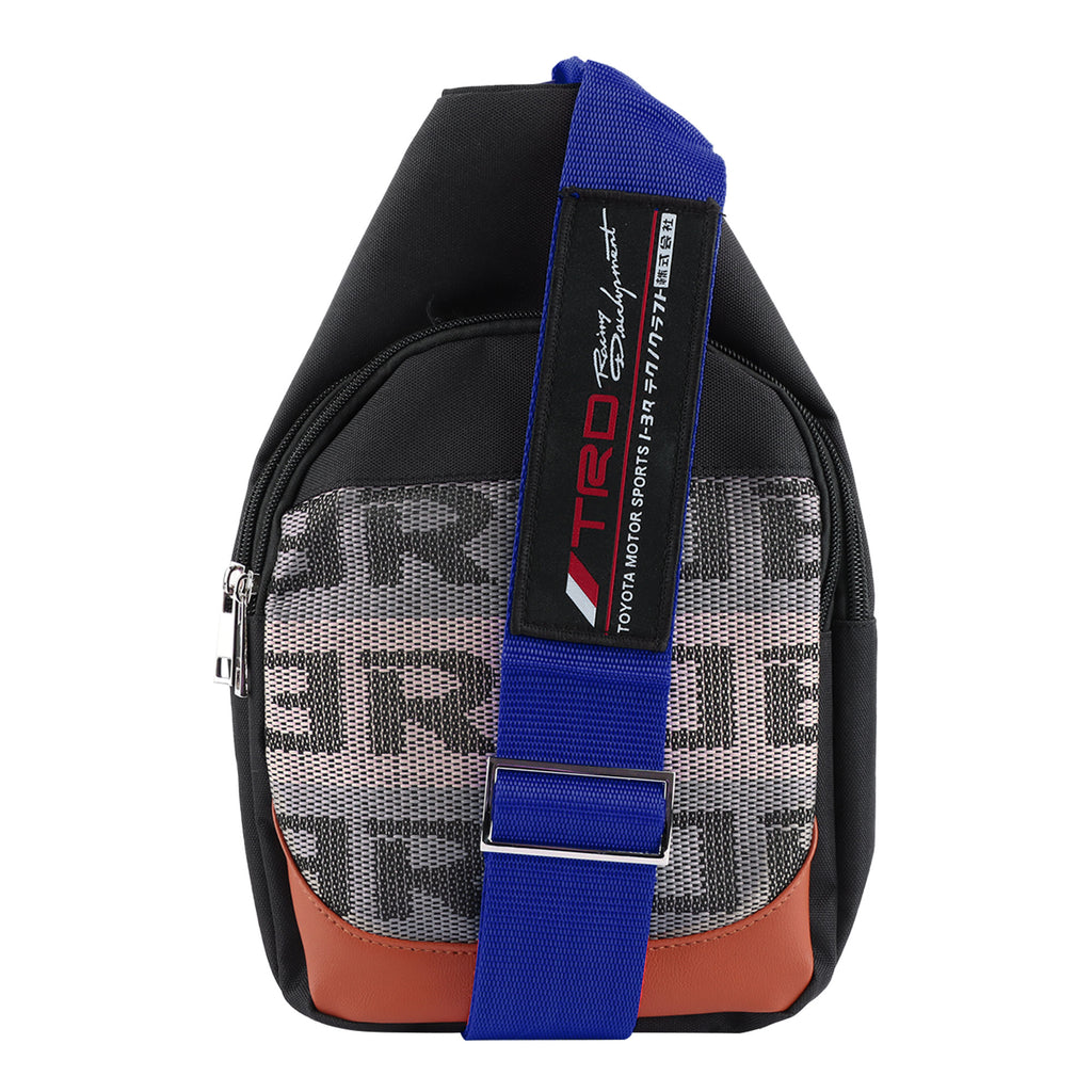 Brand New JDM TRD Blue Backpack Molle Tactical Sling Chest Pack Shoulder Waist Messenger Bag