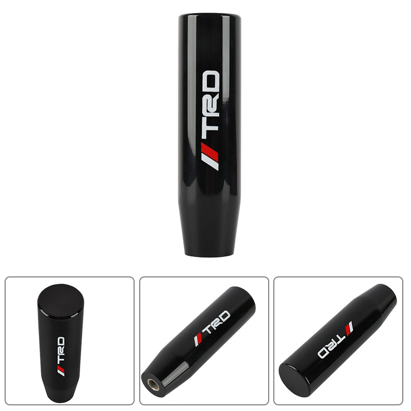 Brand New 15CM TRD Universal Glossy Black Long Stick Manual Car Gear Shift Knob Shifter M8 M10 M12