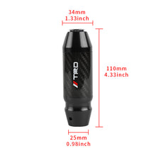 Load image into Gallery viewer, Brand New TRD Universal Real Carbon Fiber Black Aluminum Automatic Transmission Racing Gear Shift Knob