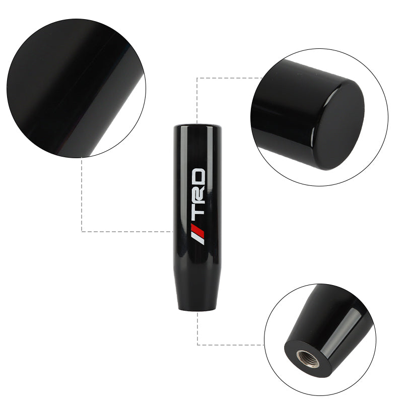 Brand New 15CM TRD Universal Glossy Black Long Stick Manual Car Gear Shift Knob Shifter M8 M10 M12