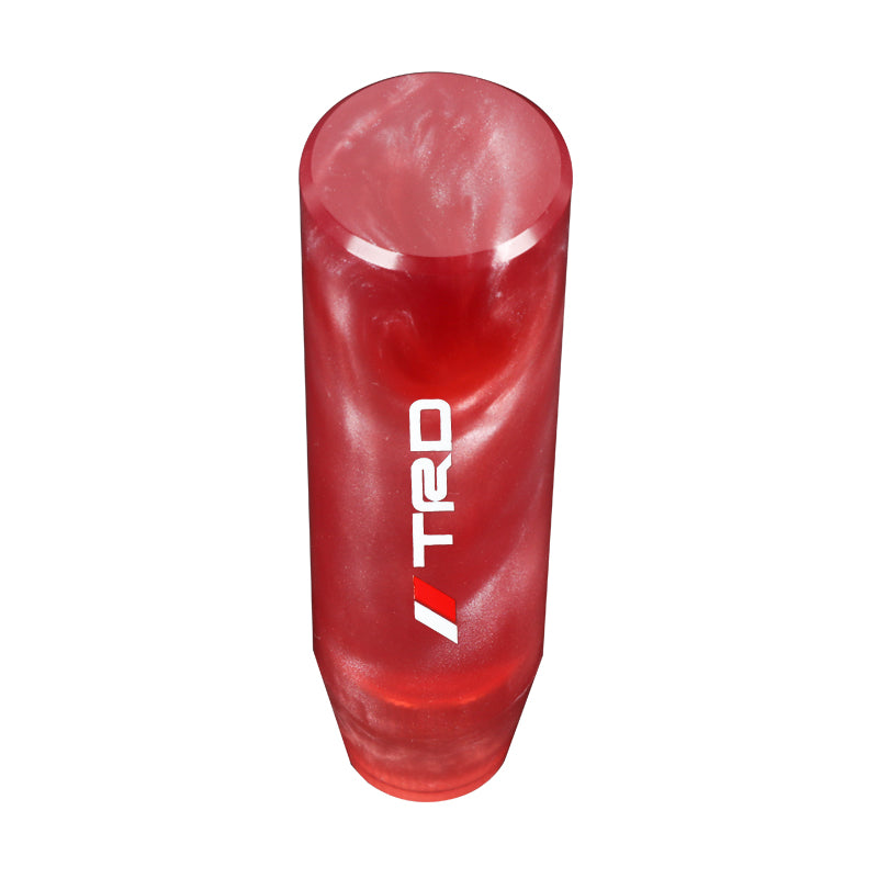 Brand New Universal TRD Red Pearl Long Stick Manual Car Gear Shift Knob Shifter M8 M10 M12