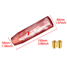 Load image into Gallery viewer, Brand New Universal TRD Red Pearl Long Stick Manual Car Gear Shift Knob Shifter M8 M10 M12