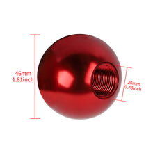 Load image into Gallery viewer, BRAND NEW UNIVERSAL TRD JDM Aluminum Red Round Ball Manual Gear Stick Shift Knob Universal M8 M10 M12