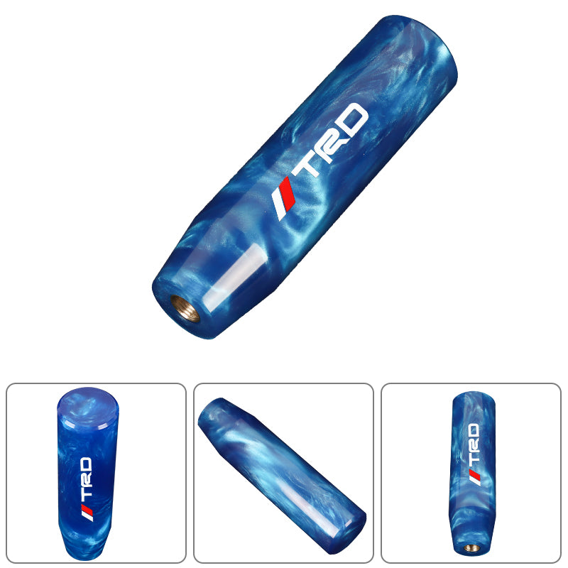 Brand New Universal TRD Blue Pearl Long Stick Manual Car Gear Shift Knob Shifter M8 M10 M12