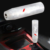 Brand New Universal TRD White Pearl Long Stick Manual Car Gear Shift Knob Shifter M8 M10 M12