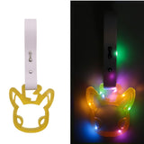 Brand New LED Pikachu Yellow JDM TSURIKAWA Ring Subway Train Bus Handle Strap Charm Drift