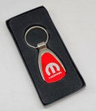 Brand New Mopar Red Teardrop Authentic Logo Keychain Fob Ring Officially Licensed Product