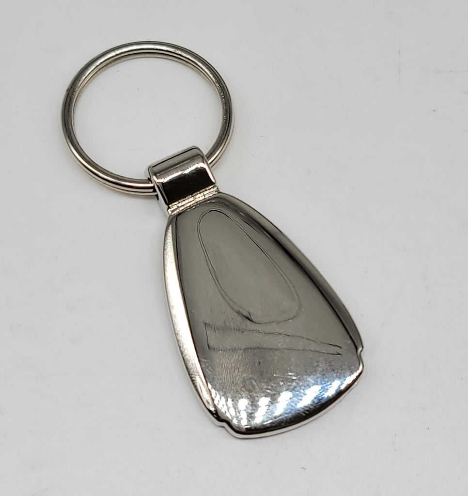 Brand New Ford Chrome Teardrop Authentic Logo Keychain Fob Ring Officially Licensed Product