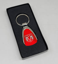 Load image into Gallery viewer, Brand New Dodge Red Teardrop Authentic Logo Keychain Fob Ring Officially Licensed Product