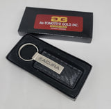 Brand New Acura Engraved Rectangle Carbon Fiber Leather Fob Keyring Keychain Official Licensed Product