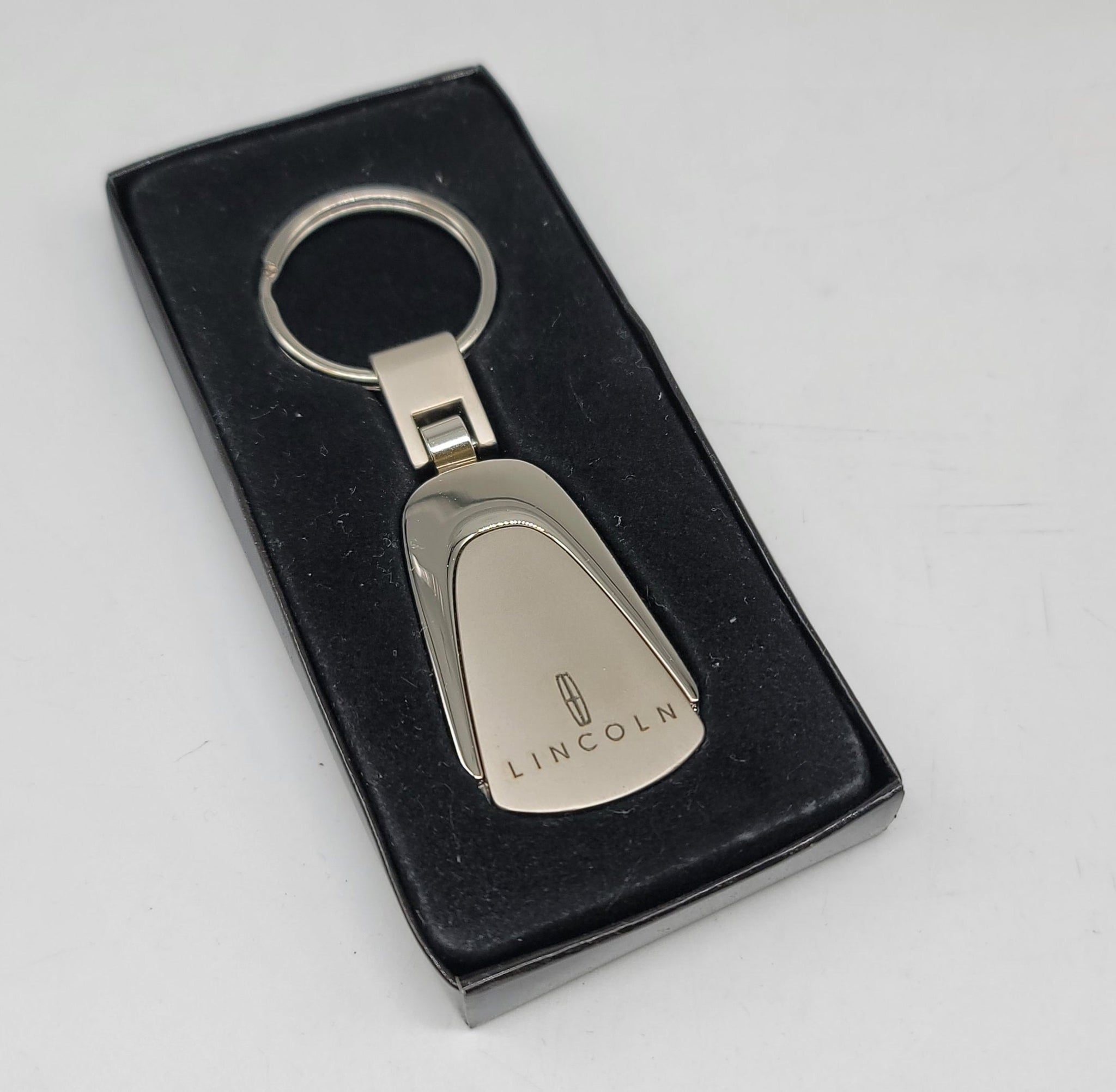 Brand New Lincoln Chrome Teardrop Authentic Logo Keychain Fob Ring Off Jk Racing Inc 