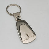 Brand New Lincoln Chrome Teardrop Authentic Logo Keychain Fob Ring Officially Licensed Product