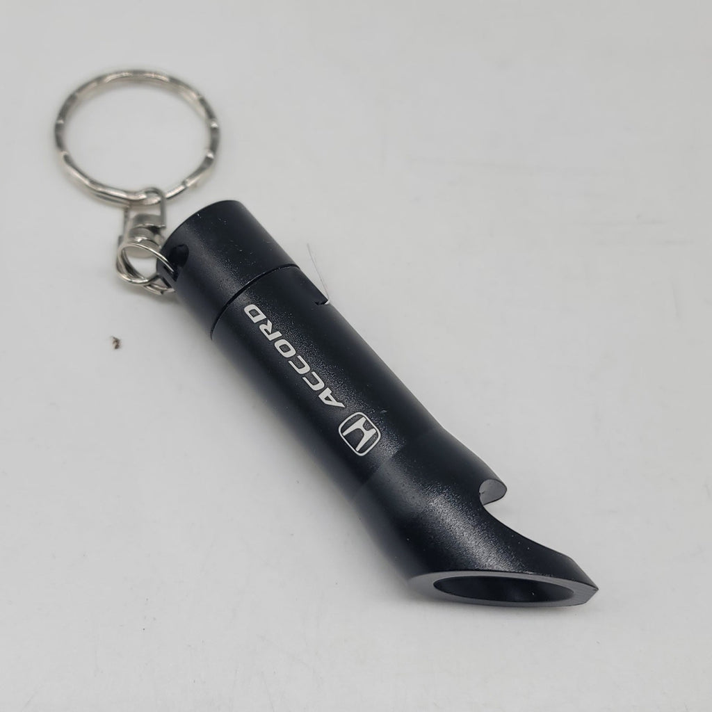 Brand New Accord Key Ring Black Keychain Flashlight Bottle Opener Authentic Officially Licensed Product