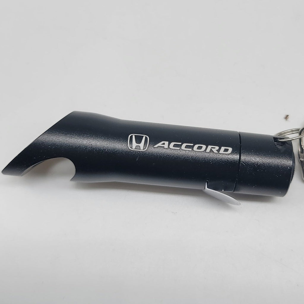 Brand New Accord Key Ring Black Keychain Flashlight Bottle Opener Authentic Officially Licensed Product