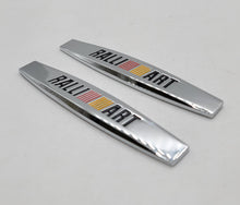 Load image into Gallery viewer, BRAND NEW UNIVERSAL 2PCS RALLIART 3D METAL EMBLEM BADGE STICKER