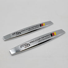 Load image into Gallery viewer, BRAND NEW UNIVERSAL 2PCS MAZDASPEED 3D METAL EMBLEM BADGE STICKER