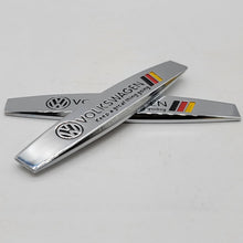 Load image into Gallery viewer, BRAND NEW UNIVERSAL 2PCS VOLKSWAGEN 3D METAL EMBLEM BADGE STICKER