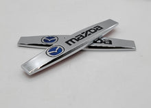 Load image into Gallery viewer, BRAND NEW UNIVERSAL 2PCS MAZDA 3D METAL EMBLEM BADGE STICKER