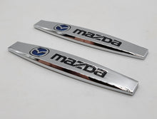 Load image into Gallery viewer, BRAND NEW UNIVERSAL 2PCS MAZDA 3D METAL EMBLEM BADGE STICKER