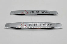 Load image into Gallery viewer, BRAND NEW UNIVERSAL 2PCS MITSUBISHI 3D METAL EMBLEM BADGE STICKER